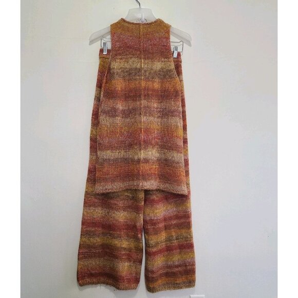 Cult Gaia Lounge Set Sunset Space Dye Orande Size M Mohair - Picture 2 of 12